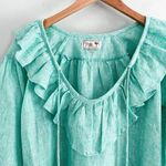 Mille Resort & Travel | May Top | Green White Stripe | Sz XXS Photo 4