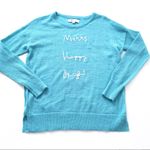Loft Merry Happy Bright Blue Mohair Blend Sweater Photo 0