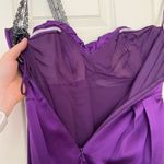 Nicole Miller Purple Formal Dress with Front Bow Photo 7