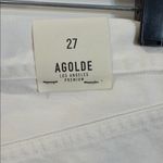 AGOLDE NWT  90s Mid Rise Loose Fit Distressed Denim Straight Jeans White Size 27 Photo 10