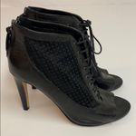 French Connection  Quinnie Peep-Toe Leather booties A4 Photo 4