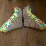 breckelle's  Floral Yellow Wedges Size 8.5 Photo 4