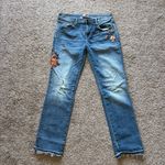 Driftwood  Audrey Jeans Denim Designer Floral Embroidered Size 32 Photo 1