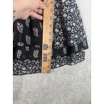 Joie  Womens 100% Silk Long Sleeve Short Dress Black White Size‎ Small Lined Photo 7