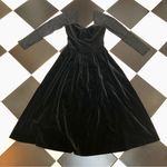 Laura Ashley Vintage 80s Princess Sweetheart Velvet Gown Dress Lace Long Sleeve Photo 0