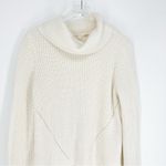 Anthropologie Moth High Low Wool Blend Sweater L Cream Photo 4