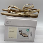 A New Day NEW Womens 9.5 Shoes Luisa Casual Ankle Strappy Sandals Flats Beige Photo 0
