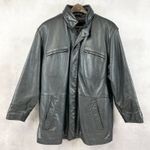 wilson's leather Vintage  Jacket Mens Large Lined Heavyweight Outdoor Grunge Goth Photo 0