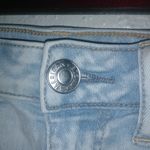 American Eagle  2 High Rise Shorty Jeans Light Wash Raw Hem Shorts Photo 5