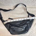 Vintage Northwest Territory Black Faux Leather 90s Fanny Pack Waist Belt Bag Photo 5