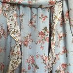 By the River Floral Ruffle Midi Dress Sz L Blue Size L Photo 2