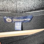 Democracy Petite Funnel-neck Long-blouson-sleeve Top In Heather Slate Teal Photo 3