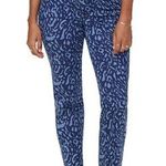 NYDJ  Marilyn Straight‎ Jeans Wild Animal Discharge Print Size 6 Photo 0
