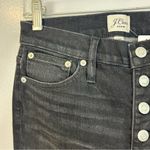 J.Crew NWT 9" Billie Denim Boot Crop Black Charcoal Button Fly Jeans Size 26 Photo 3