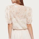 Cami NYC  Cream Floral Rheia Blouse Sz S Photo 9
