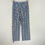 ZARA  Geometric Print Linen Blend Trouser Pants Wide Leg Size Small Photo 8