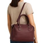 Nine West 15" x 9" x 4" Burgundy Tote Bag With Dual Handles & Adjustable Strap Photo 3
