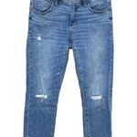 Pilcro and the Letterpress  Anthropologie Slim Boyfriend Raw Hem Jeans Womens 26 Photo 0