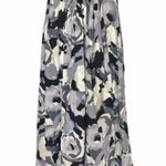 Susana Monaco Purple & Gray Strapless Rose Floral A-Line Maxi Dress 2 Photo 1