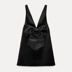 ZARA Rhinestone Bow Dress Photo 3