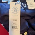 Draper James  NWT blue & white print ruffle hem two pocket back zip mini skirt 6 Photo 8