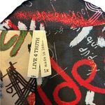 Live 4 Truth  graffiti print sheer long sleeve blouse Size 1x Photo 3
