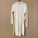 Eliza J  White Long Sleeve Dress with Pearl Detail Photo 2