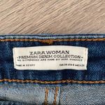 ZARA  Mid Rise Frayed Skinny Jeans size 6 Photo 7
