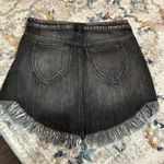 We The Free  Free People Bailey Asymmetrical Black Denim Skirt Size 31 Photo 5