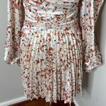 Acler Womens Dress Size US 4/AU 8 Mannock Terrazzo Gathered Pleated Satin Mini N Brown Photo 7