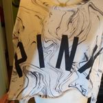 PINK - Victoria's Secret Pink Marbled Cropped Sweatshirt Photo 5