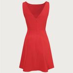 Rihoas Red Boat Neck High Waisted Mini Dress Photo 6