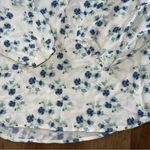 Market & Spruce  White & Blue Floral Blouse Photo 2