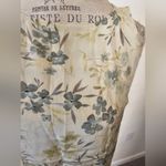 August Silk Floral Sleeveless Silk Top - Cream and Green sz 6 Photo 1
