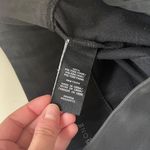 One 5 One Solid Black Faux Leather 4-way Stretch Leggings Photo 11