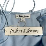 For Love & Lemons Pastel Blue Satin James Maxi Dress Womens M Photo 6