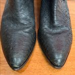 Frye  Women's Black Zoe Ring Short Smooth Full Grain/Snakeskin Boots Size 6.5 Photo 3