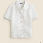 J.Crew  Smocked button-up shirt in cotton-blend voile size M Photo 3