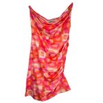 Princess Polly  Women's Geometric‎ Strapless Mini Dress Orange 8 Photo 1