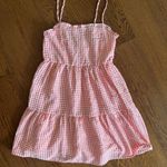 Wild Fable NWT Gingham Spaghetti Strap Mini Tiered Ruffle Dress Size Small Photo 4