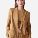 J.Crew New  Womens 14T Alfie Blazer Gramercy Twill Light Cappuccino Photo 0