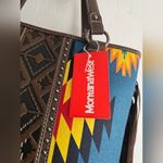 Montana West Western Aztec Tapestry Concealed Tribal Carry Tote Bag Brite Blue Photo 5