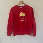 Sanrio  Red Hello Kitty French Fry Sweatshirt sz L Photo 1