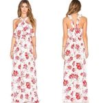 Revolve  Tularosa White Red Floral Ruffled Maxi Dress Size XS NWT Photo 0
