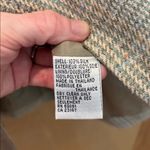 Talbots Vtg Talbot’s Blazer 100% Silk Plaid Houndstooth Grey Size 14 Petite Photo 7