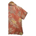 Tommy Bahama Top Womens Small Orange Coral Silk Floral Tropical Hawaiian Beach Photo 8