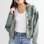 American Fighter  Bristol Full Zip Hoodie Dark Forest Crystal Wash Size XL.  Photo 0