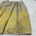 Anthropologie Tiny Yellow Embroidered Skirt Size P Photo 9