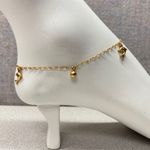 Gold Tone Dolphin Charm Ankle Bracelet Ball Beads Chain Anklet DGL Photo 0