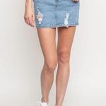 Afends Beat Chevy Denim Skirt in Stone Blue Photo 2